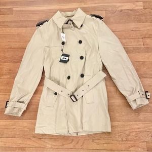 NWT Joseph Abboud Heritage Khaki Trench Coat Size 40R or Medium M b20